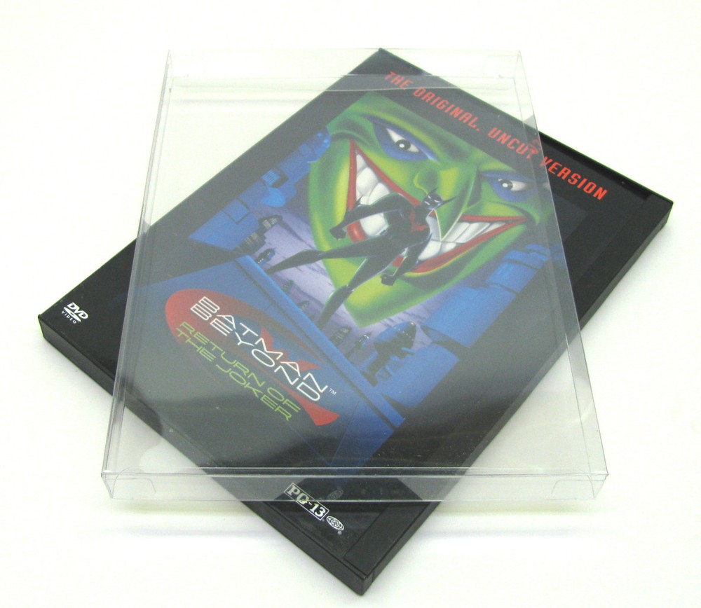 5x DVD SNAPBACK STYLE (SIZE DV6) -CLEAR PLASTIC PROTECTIVE BOX PROTECTOR SLEEVE