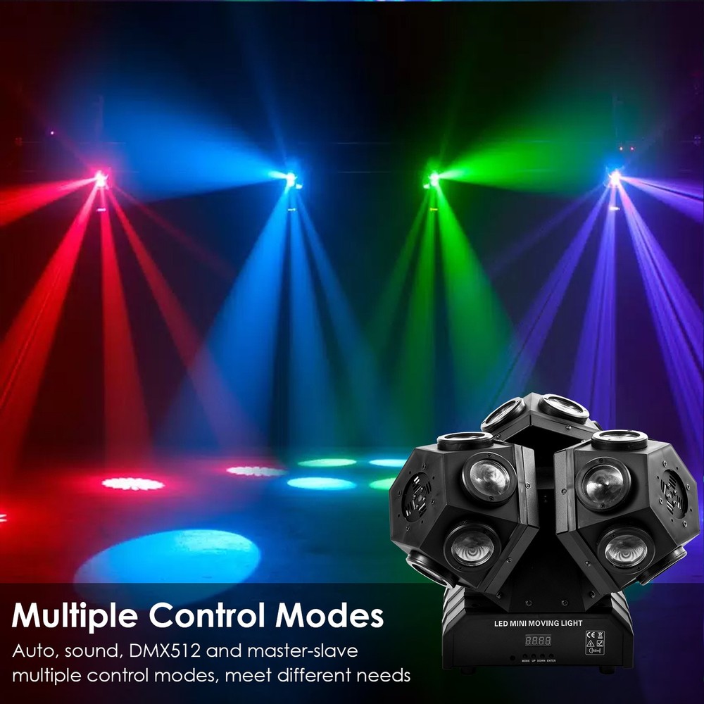 200W LED Moving Head Light Gobo Beam Stage DJ Disco Bar DMX Effect Lighting
