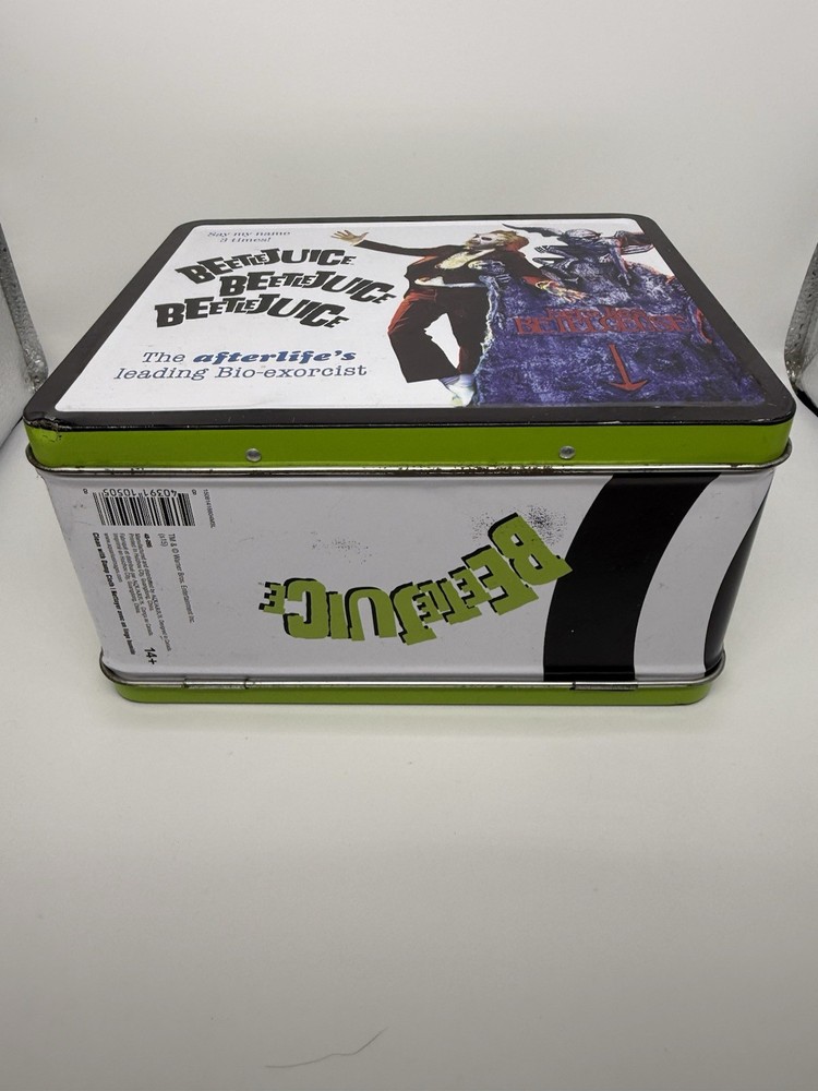 Beetlejuice double sided graphic tin lunchbox Licensed Merch