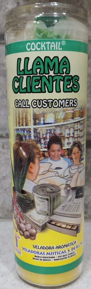 Call Customers FIXED Candle (Prosperity, Luck, Blessings) Llama Clientes