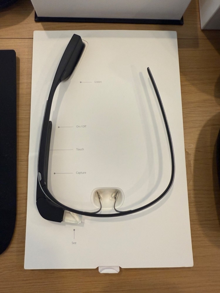 Google Glass XE-C Explorer Edition – Full Kit + Titanium Frame – Charcoal