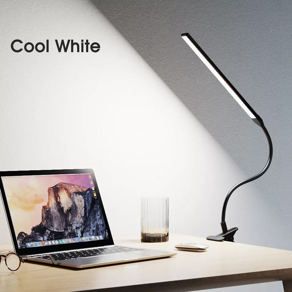 LED Desk Light Bedside Reading Night Lamp USB Adjustable Cool White / Warm White