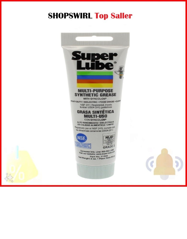 Super Lube Synthetic Multi-Purpose Grease, 3 Oz.