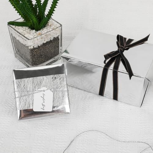 Metallic Wrapping Paper, Solid Color Paper,Gift Wrapping Paper,Perfect Silver