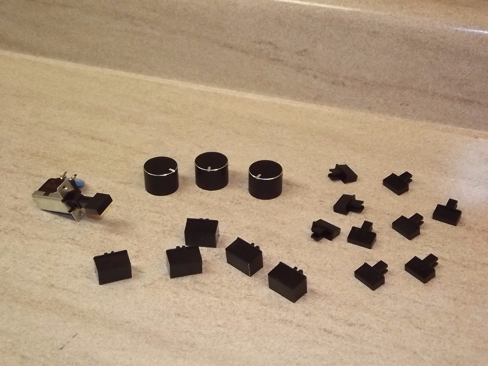 Philips PA-1000B Preamplifier Original Power Switch and Knobs Part