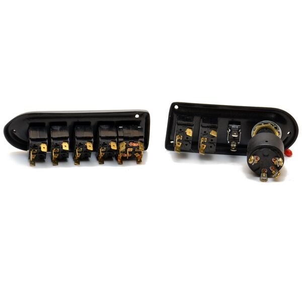 Wellcraft Boat Switch Panel Set | Igntion Silver Plastic (2 PC)