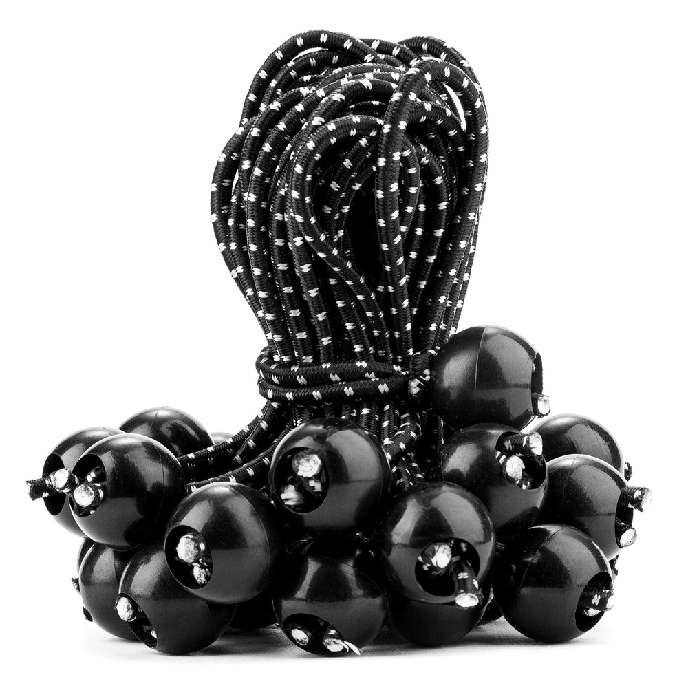 30 Pack 6 Inch Ball Bungee Cords Canopy Ties with Elastic String for Canopy, ...