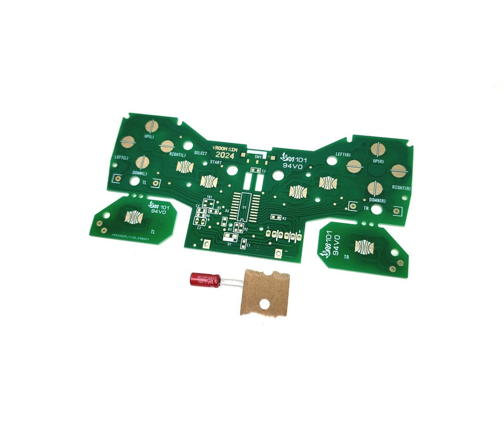 Virtual Boy 1x Replacement Controller PCB DIY Repair w/ New Capacitor