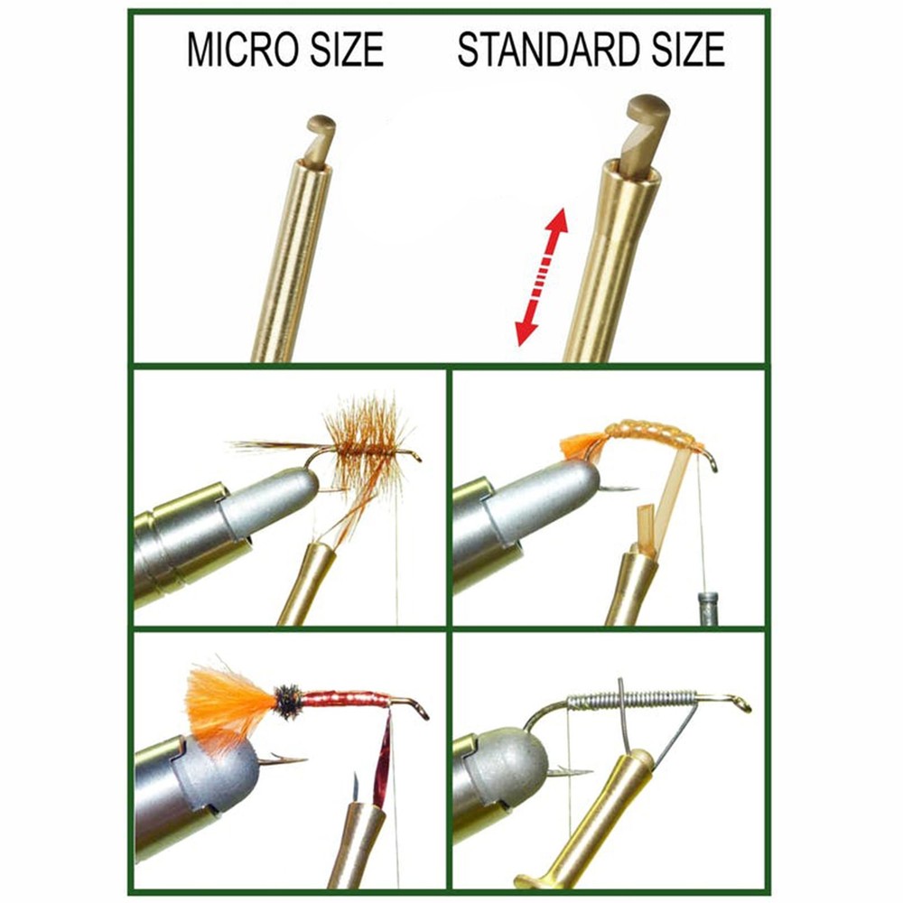 Stonfo Elite Hackle Plier Push Button Fly Tying Material Holder Tool-Both Styles