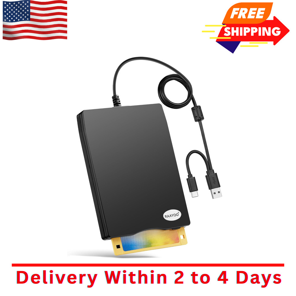 Floppy Disk Reader USB Type A/C Floppy Disk Drive/Player/Converter External 3.5