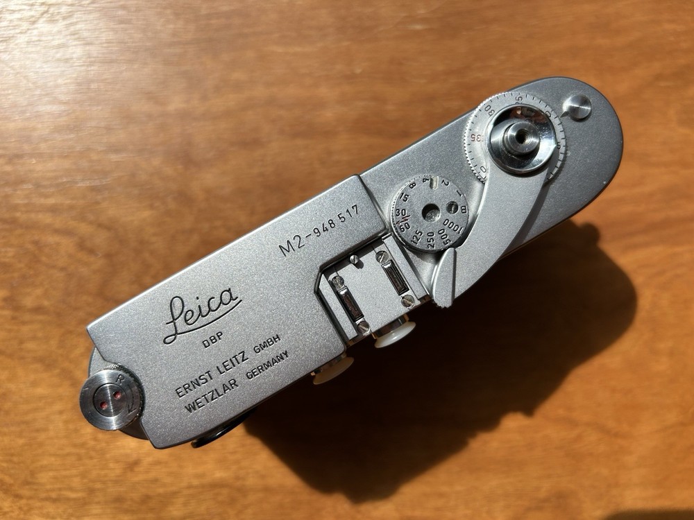 Leica M2 1958 Rangefinder Camera Body Silver Button Rewind with Self Timer