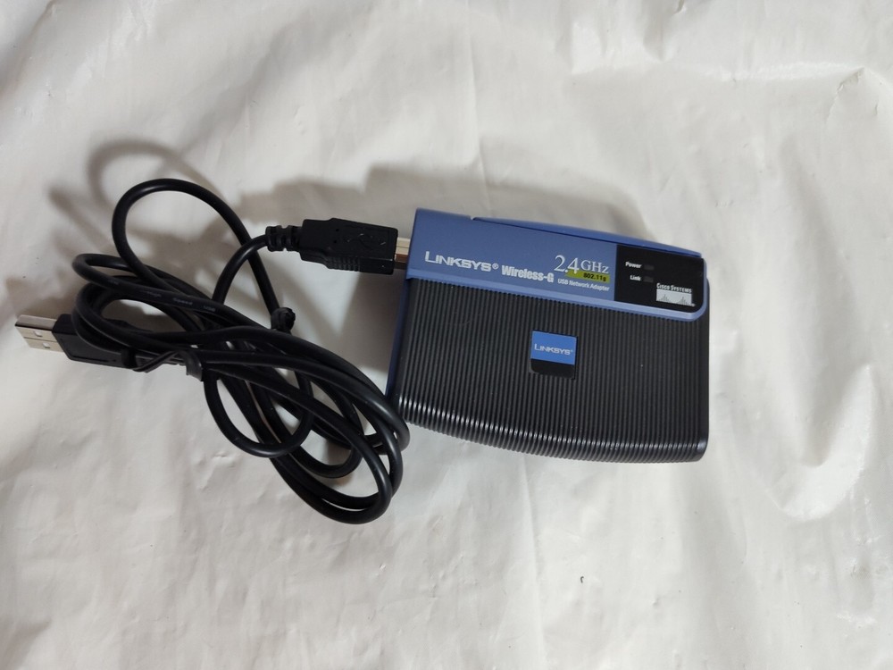 Linksys WUSB54G Wireless Adapter Version 4 w/ USB Cable - Pre-owned