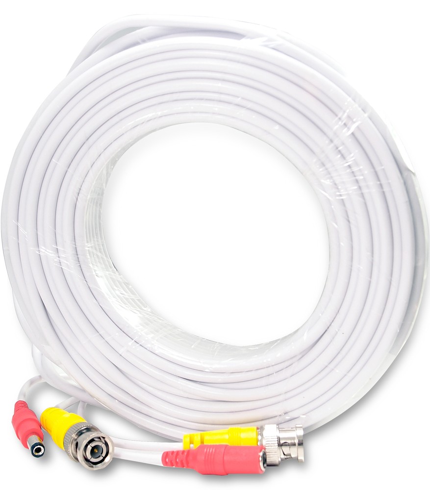8pcs 50 Ft Power and Video Premade Siamese Cable for CCTV Security Camera System