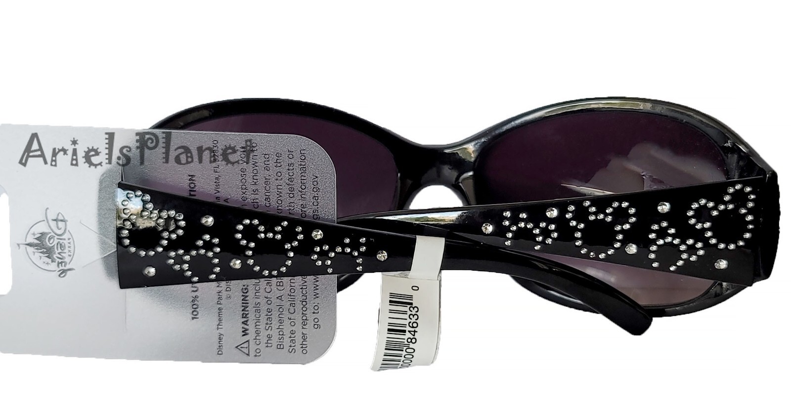 Disney Parks Mickey Mouse Icon Ears Rhinestones Adult Sunglasses - Black