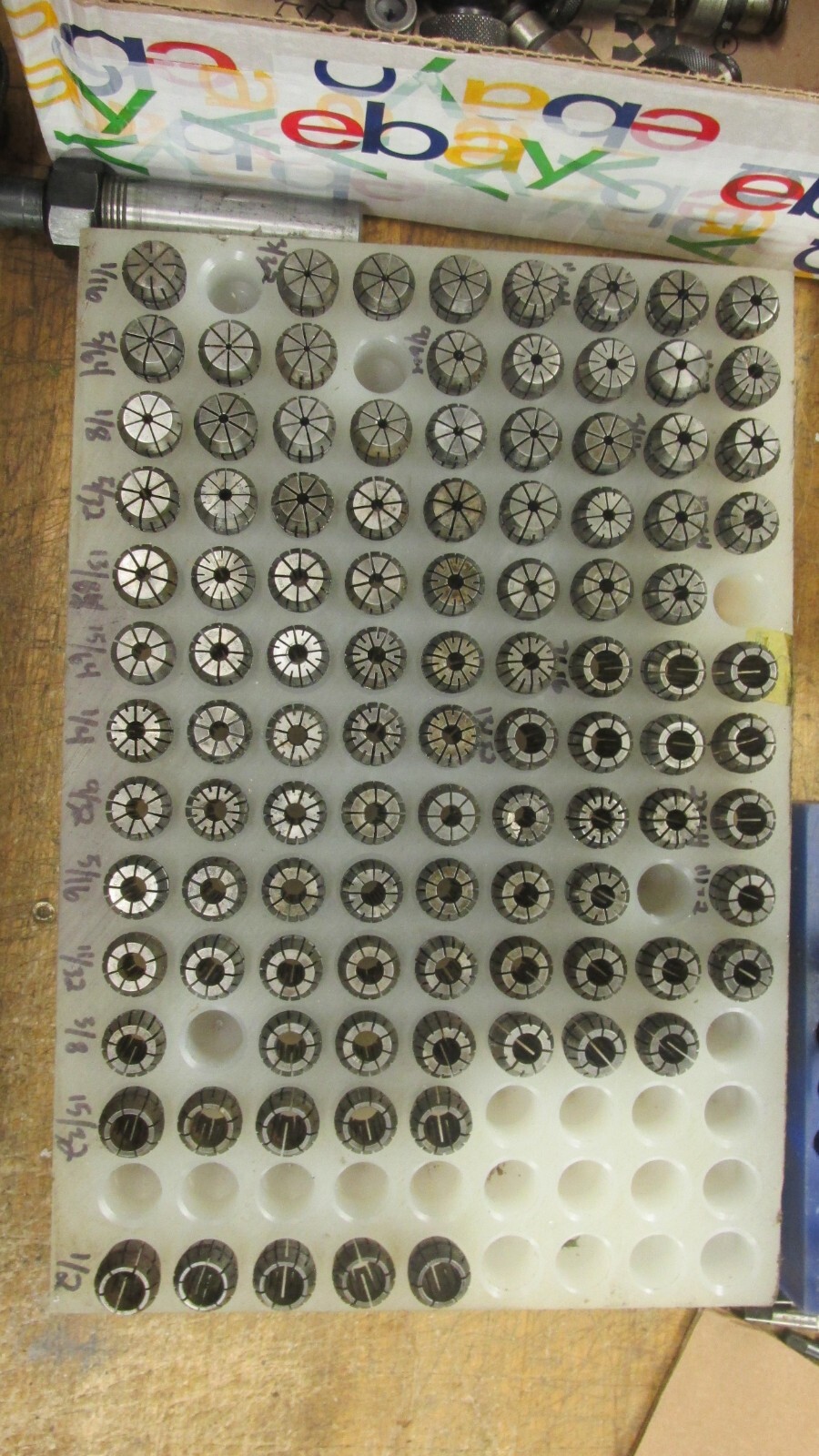 ER20 Collet Select Size from Drop Down List