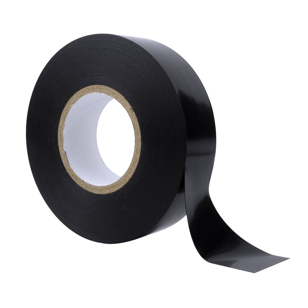 Construct Pro UL-Listed Electrical Tape (3/4in x 60ft, Black Rubber)