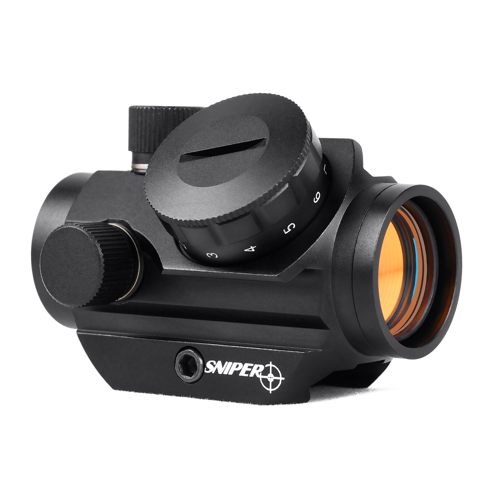 Sniper Micro Red Dot Sight 2 MOA 1x25mm Reflex Sight with 1'' Inch Riser Mount