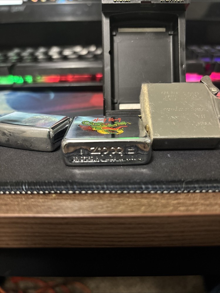 Zippo Lighter Hong Kong Never Struck/Filled
