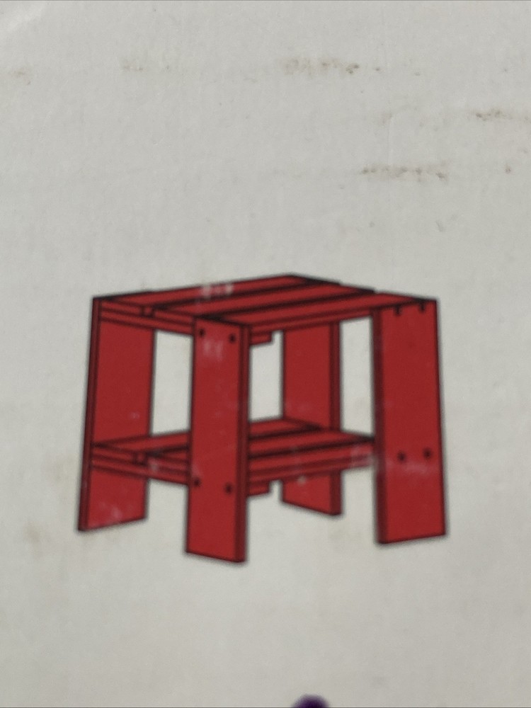 Rietveld Red Crate Table Junior