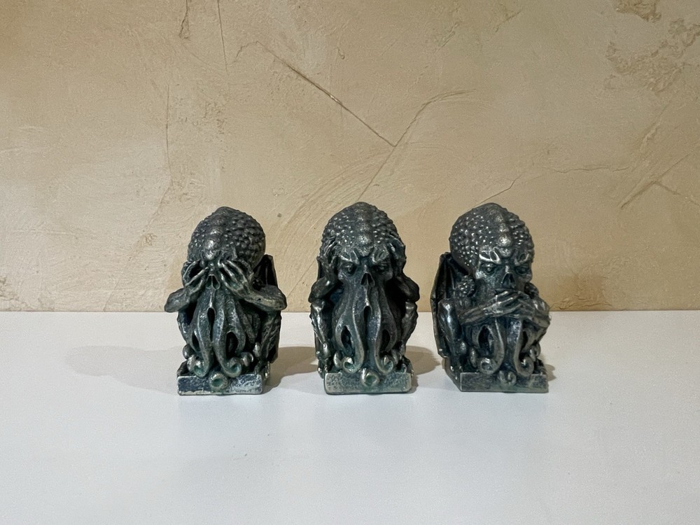 Cthulhu No Evil Statue Set