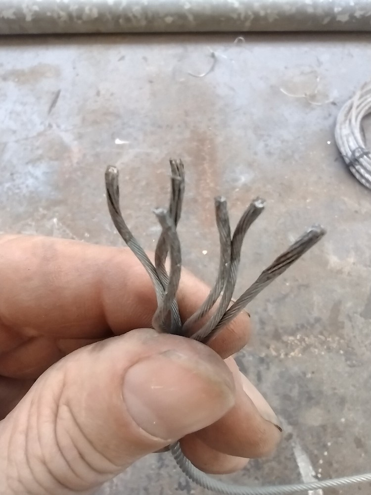 3/16" galvanized wire rope with hook