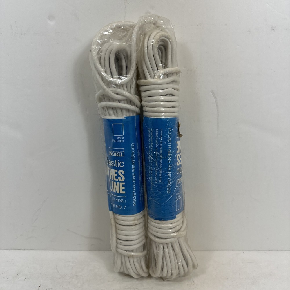 Plastic Clothes Line - Montgomery Ward String for Pulley Size 7 x 50FT