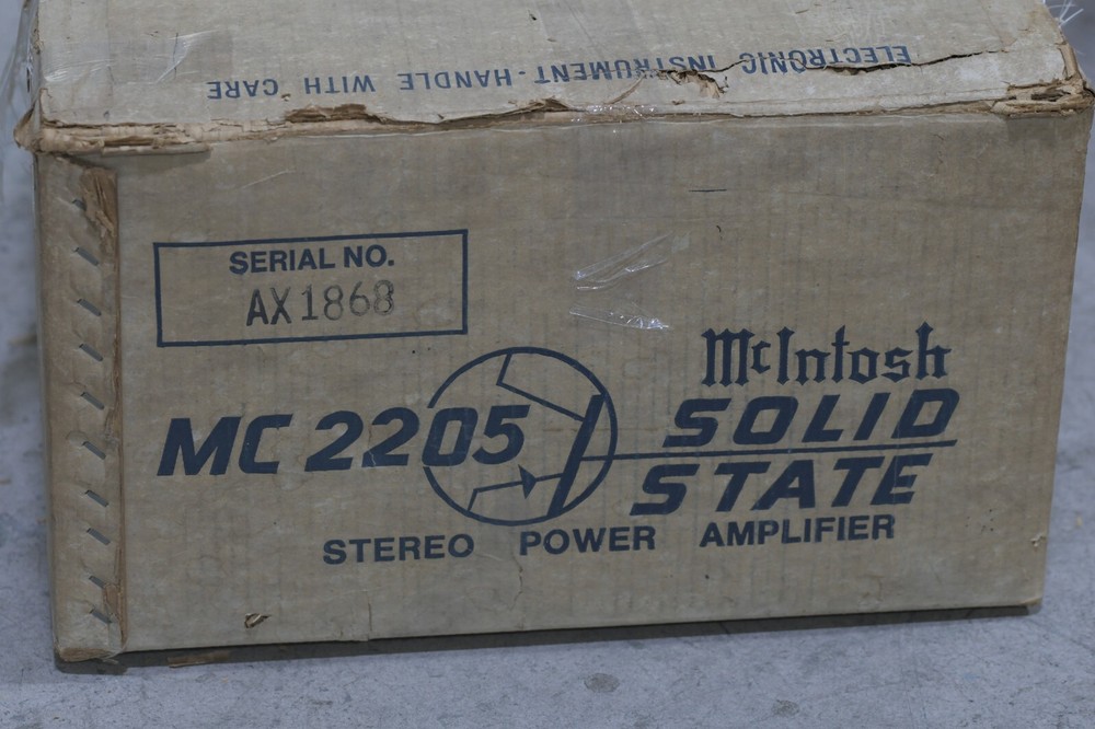 McIntosh MC2205 Solid State Amplifier - 200WPC