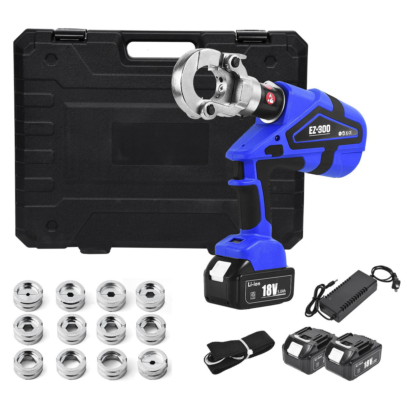 Electric Hydraulic Plier Rechargeable Battery Crimping Tool 16-300mm²