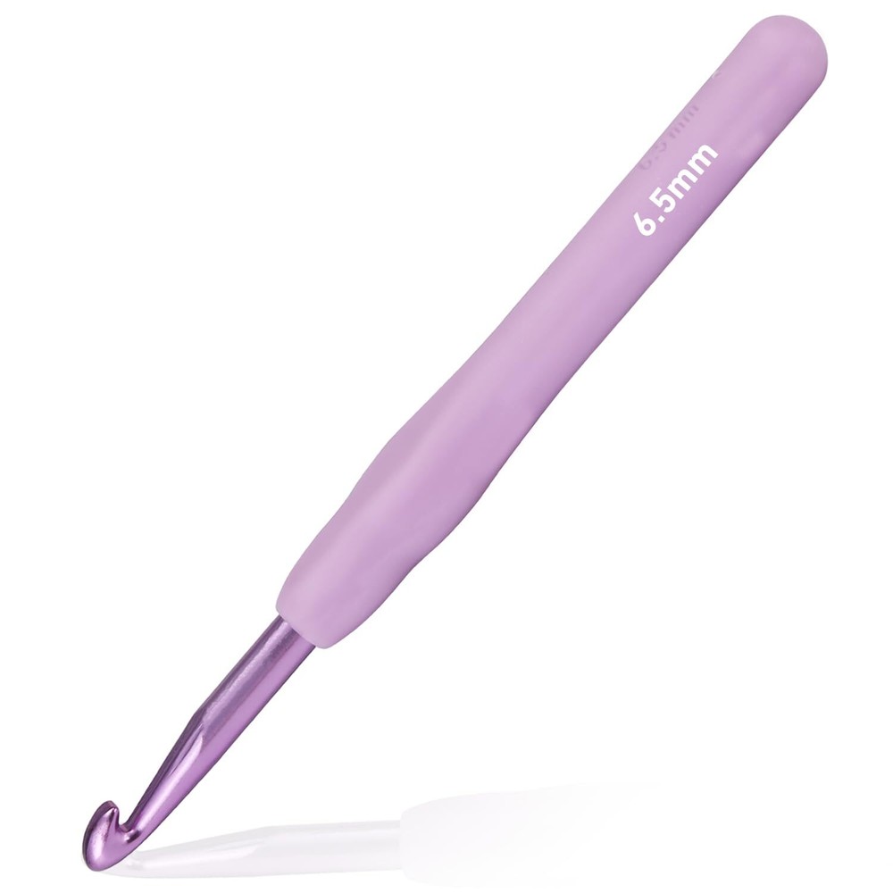 6.5mm Ergonomic Crochet Hook Super Smooth for Beginners 1 Pack