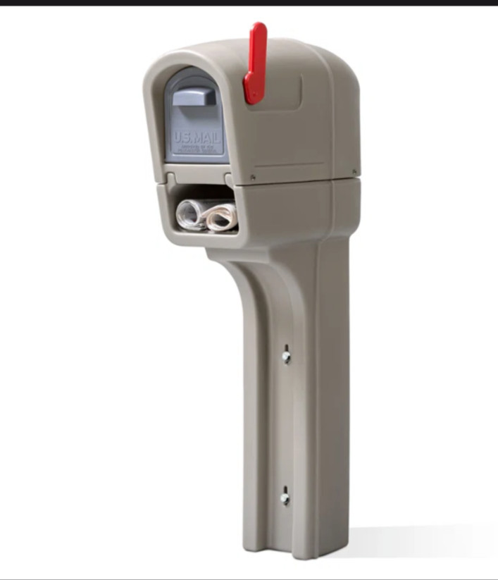 STEP2 MAILMASTER Express Plus Plastic Mailbox, Newspaper Slot Model 578700