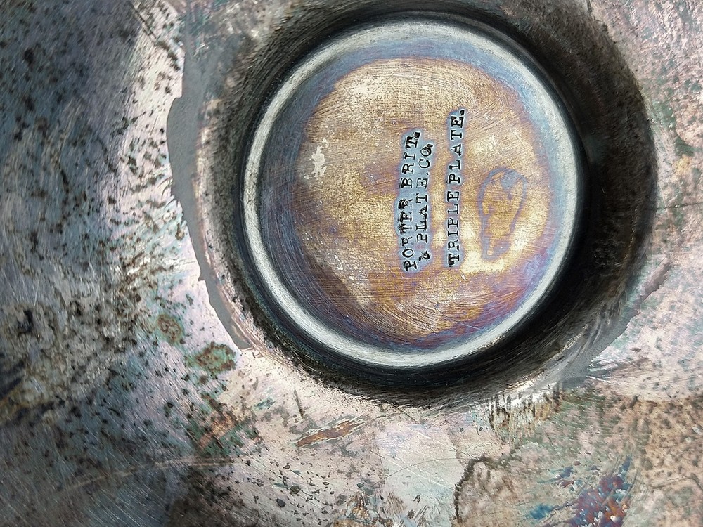 1850s Porter Brit. & Plate Co. Silver Plated Ornate LG Tea Pot Tilting Pitcher