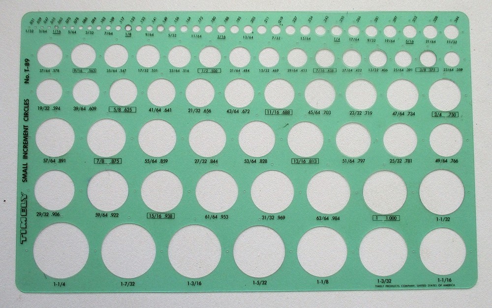 Four Plastic Circle & Ellipse Templates for Drafting - ALL IN GREAT CONDITION!