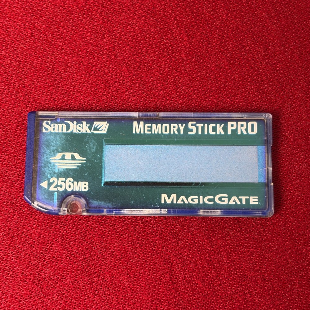 SanDisk Memory Stick Pro Magic Gate 256MB SDMSV-256 Genuine Camera Memory Card