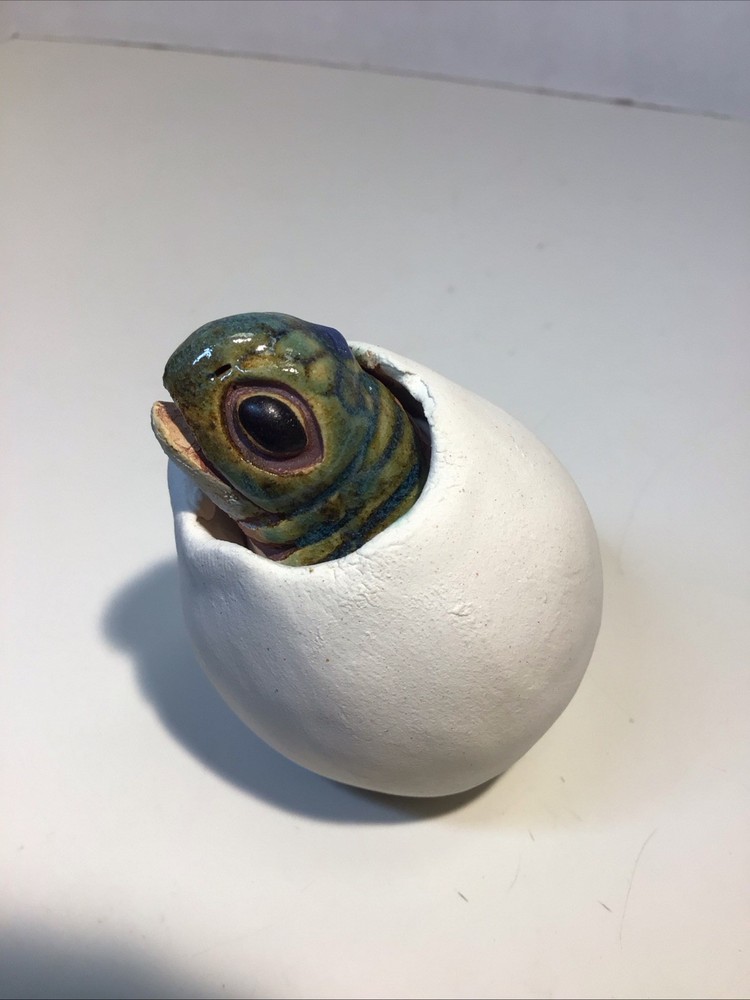 Peeper Clay Turtle Hatching Figurine