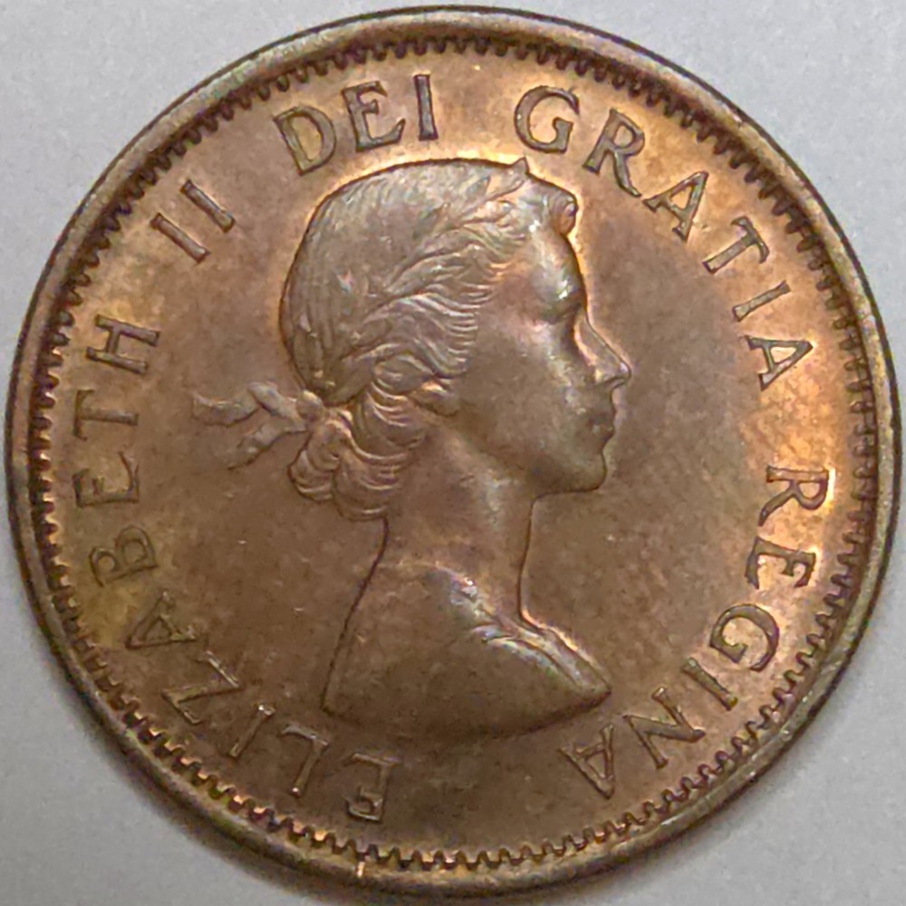 1955 Canada Small One Cent - Almost Uncirculated (Lot#1)