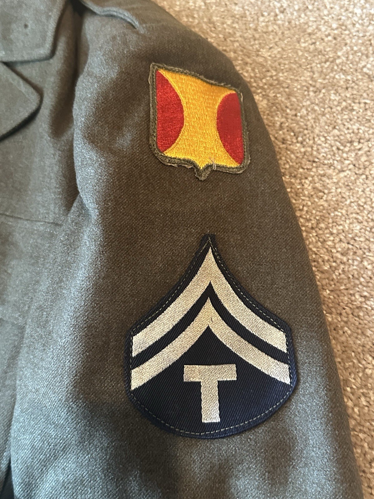 US Army World War II Model 1939 Class A Uniform Blouse, Trousers, Cap