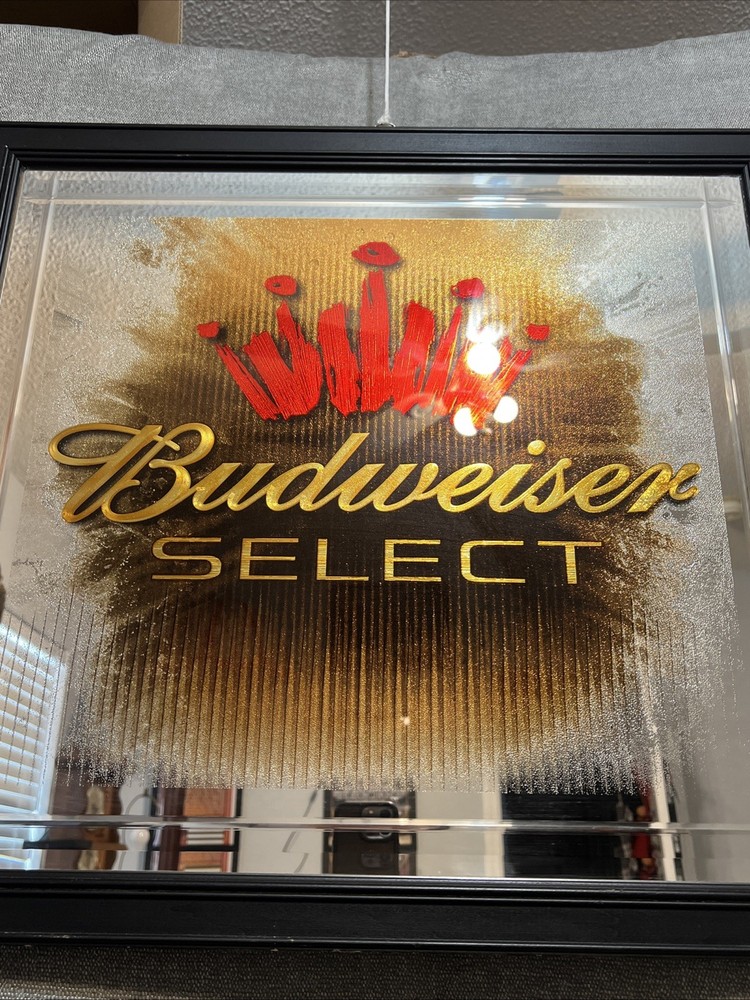 Budweiser Select 2002 Vintage Beer Mirror 24x22