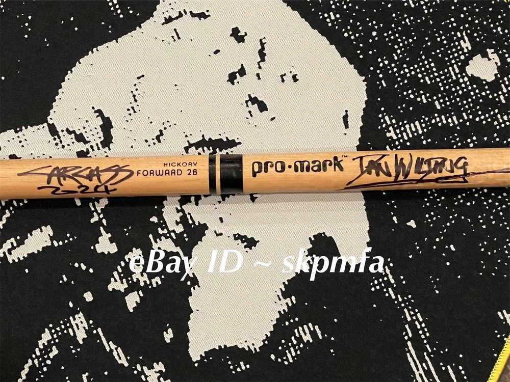 DANIEL WILDING of CARCASS Signed Drumstick + Back Patch 💯 Official Merch 🔥!!