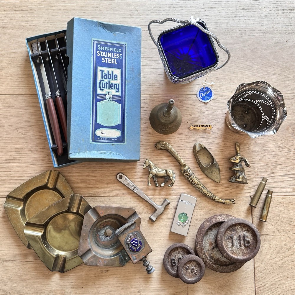 Vintage Curios Metalware Collectables Assorted Tools As Found