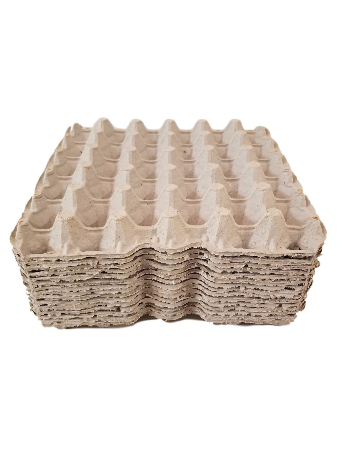 MT Products Pulp Flat Egg Cartons | Stores 30 Large to Small Eggs - Pack of 15