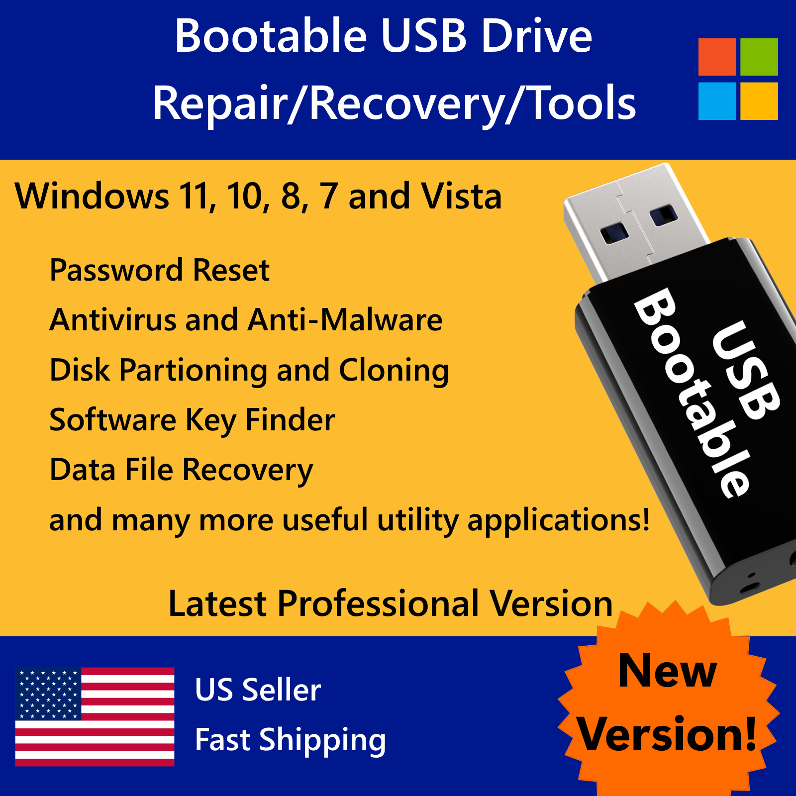 Hiren's Boot PC Repair/Recovery/Tools/Password/Antivirus Computer Fix Utility