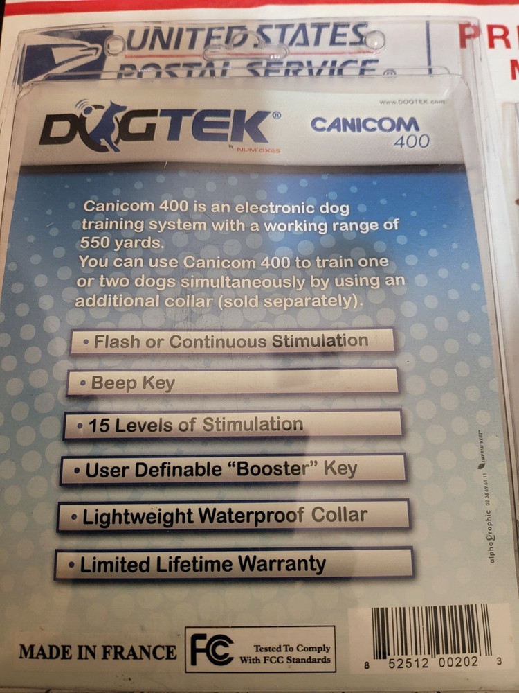 Dogtek Electronic Training Collar with Extra Collar, 550 Yd Range, Waterproof