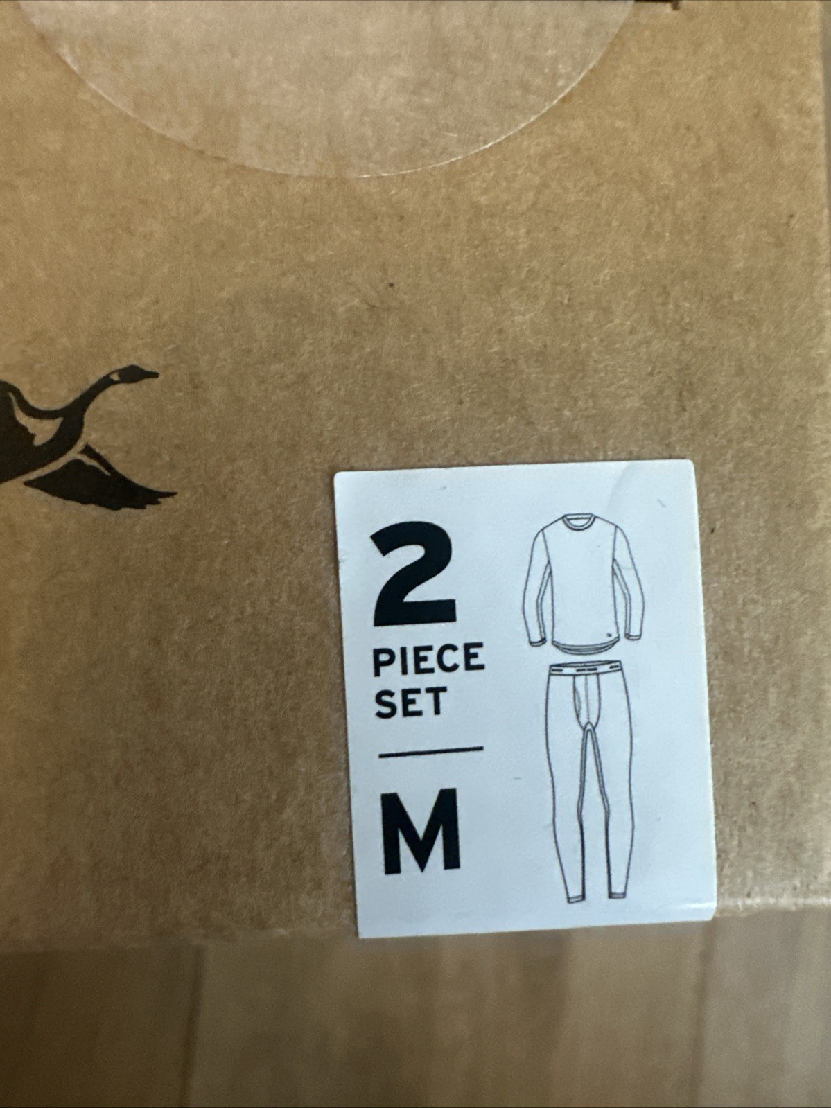 2-Piece Set Eddie Bauer Heavyweight Base Layer Crew / Pant Set Mens Medium Black