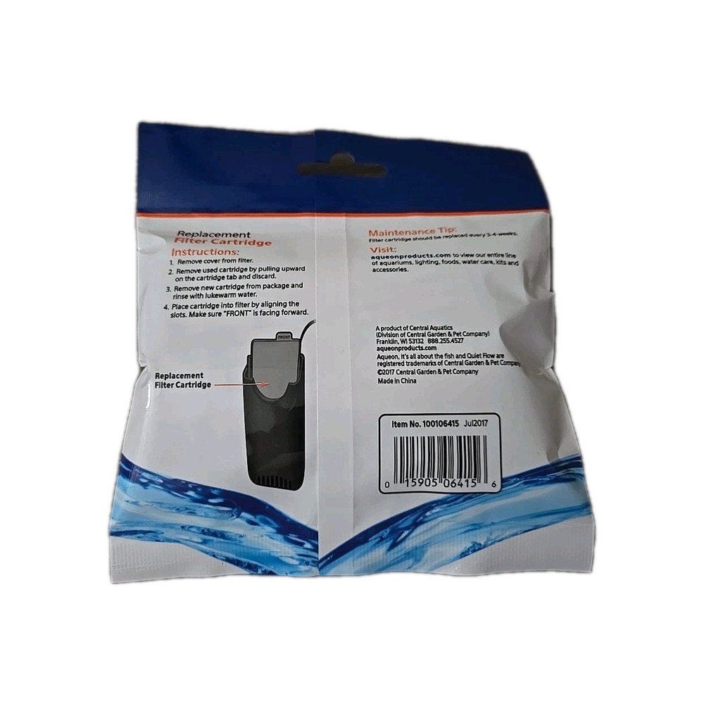 Aqueon QuietFlow Replacement Filter Cartridge X-Small 3 pack Ships Fast