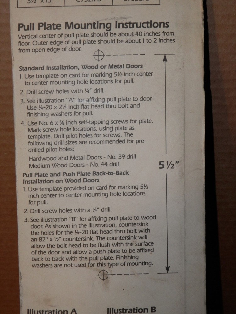 New Brainered polished Solid Brass Door Pull Plate door handle