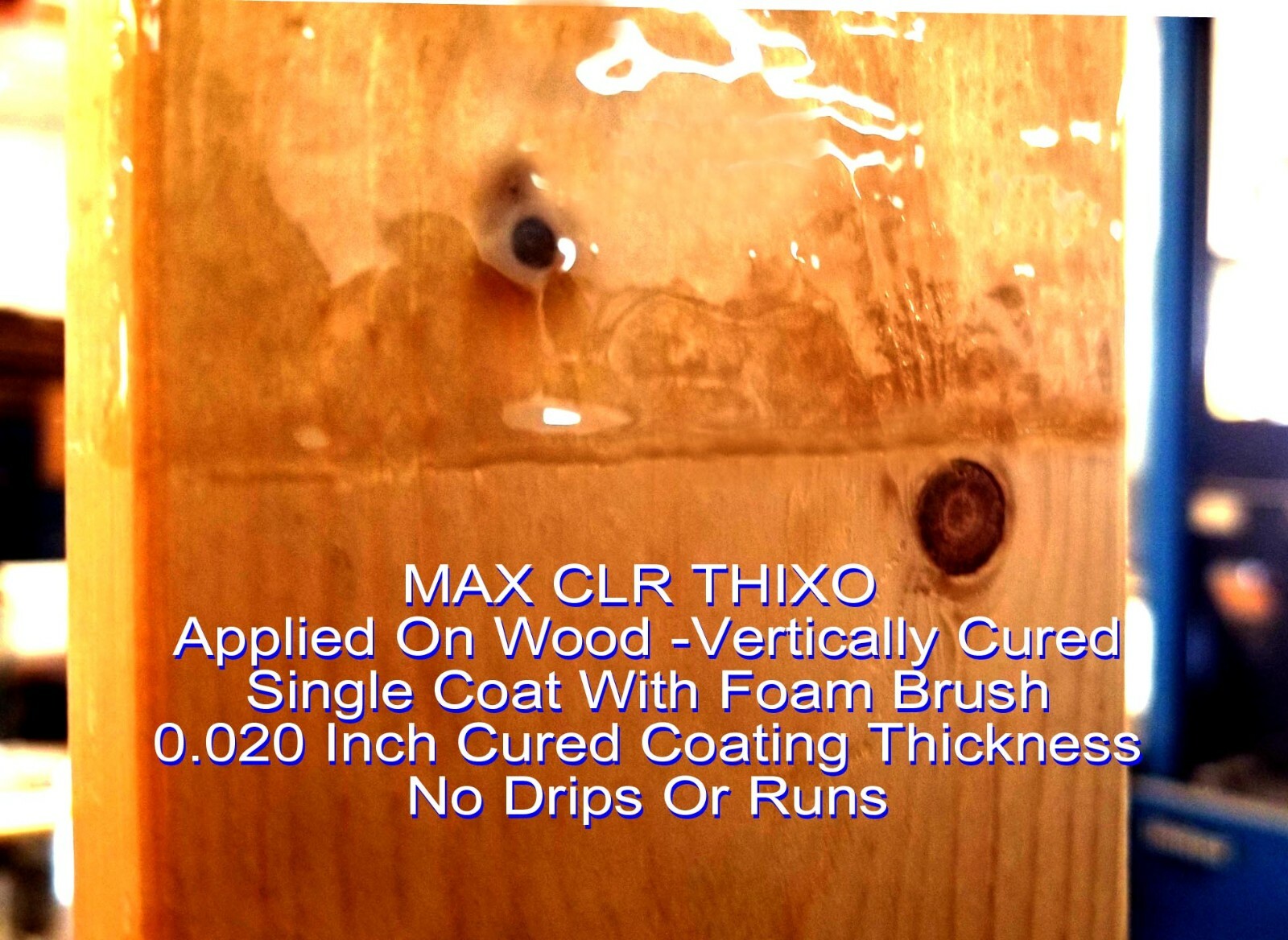 MAX CLR THIXO EPOXY CLEAR FOOD SAFE 4 WOOD COATING & SEALING -LESS DRIPS & RUNS