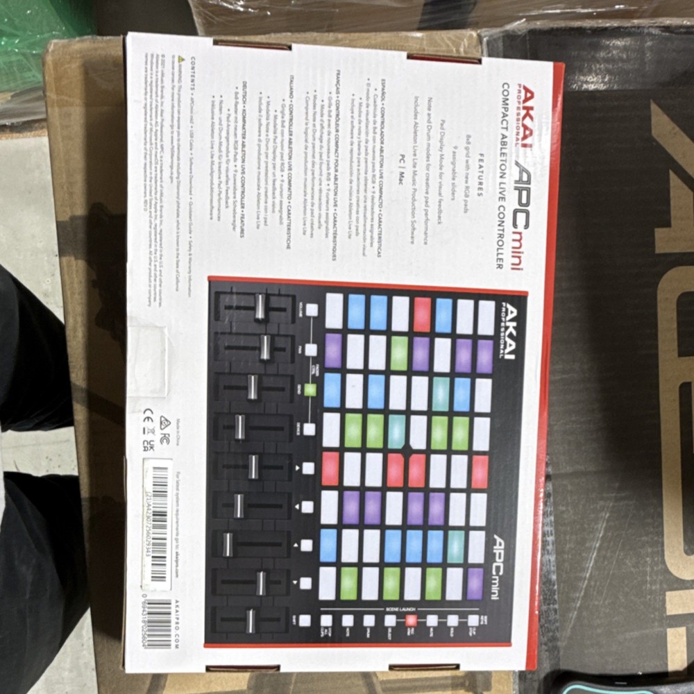 Akai APC mini Pad Controller 64 Pad Triggers Faders USB Compatible Digital