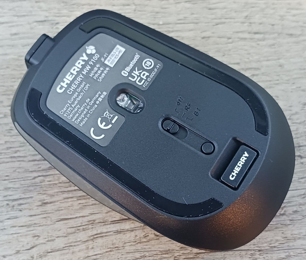 Cherry MW 9100 USB Wireless Mouse Bluetooth 6 Button Scroll Wheel 2400Dpi Black