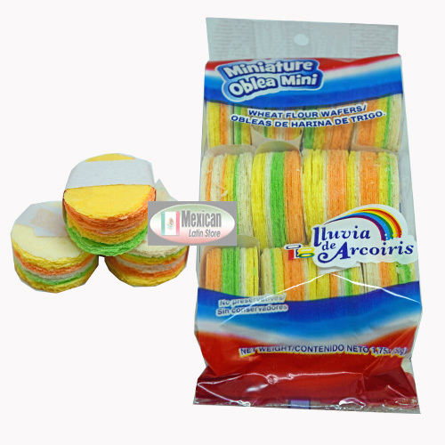 Oblea Arcoiris Mini 12-pcs bag with 1.7-oz