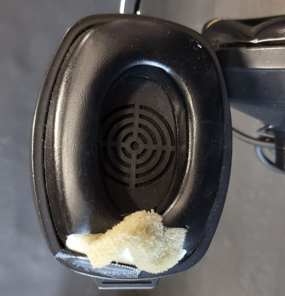 AS IS Clear-Com CC-60 Double Muff Over-Ear Headset with Microphone